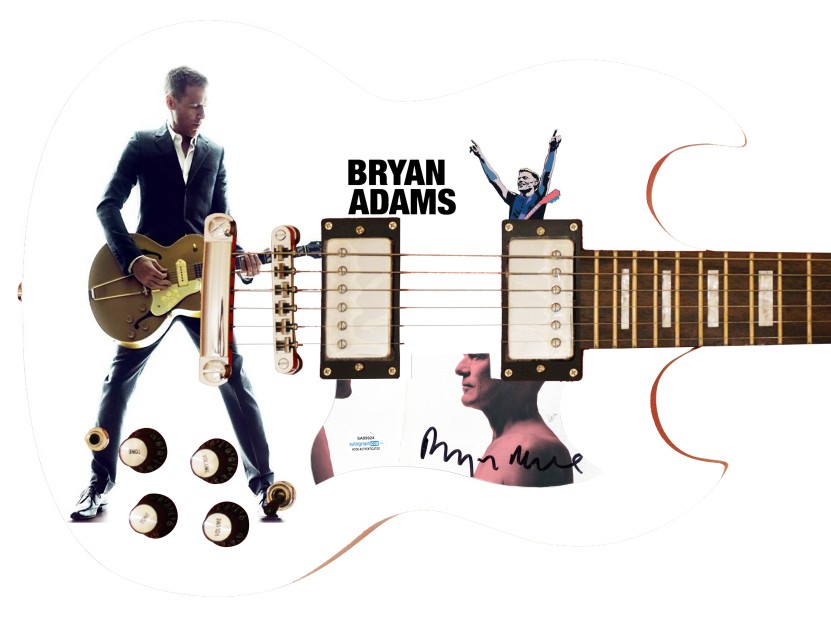 Bryan Adams Signed Custom Graphics Signature Edition Guitar