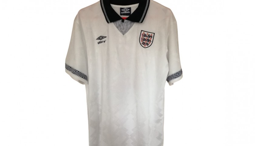 Paul Gascoigne's England 1990 World Cup Signed Shirt - CharityStars