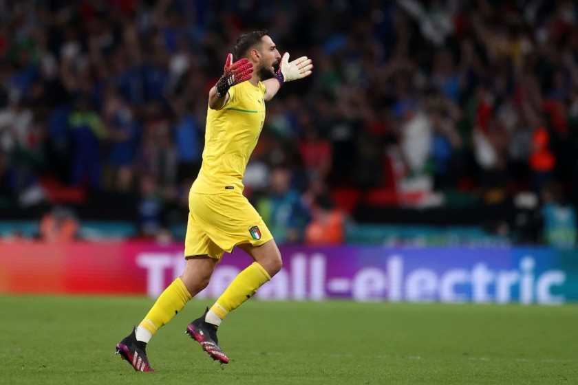 Donnarumma's Italy Match Shorts, Euro 2020