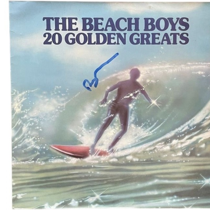 Brian Wilson of Beach Boys Signed 20 Golden Greats Vinyl LP
