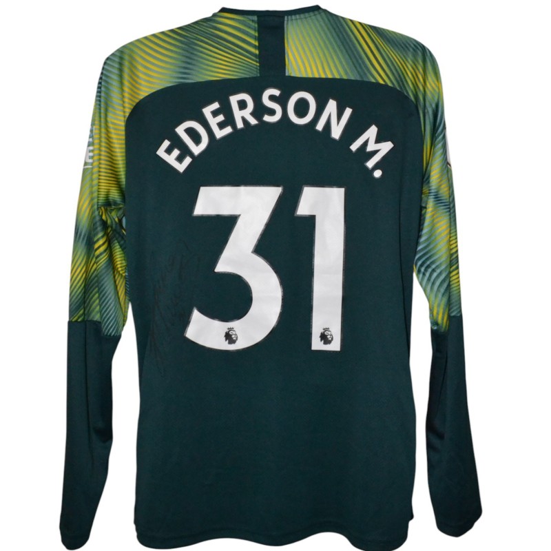 Ederson's Signed Manchester City Goalkeeping Shirt 2019/20