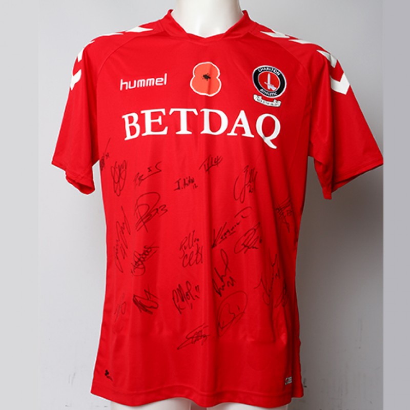 Poppy Shirt Signed by Charlton Athletic F.C.