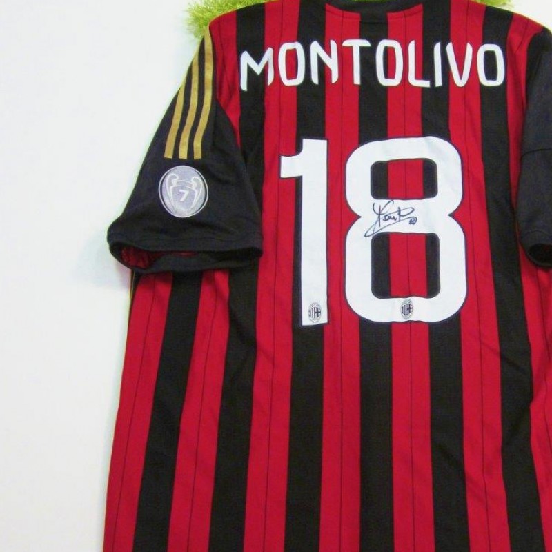  Milan shirt, Serie A 2013/2014 - signed by Montolivo
