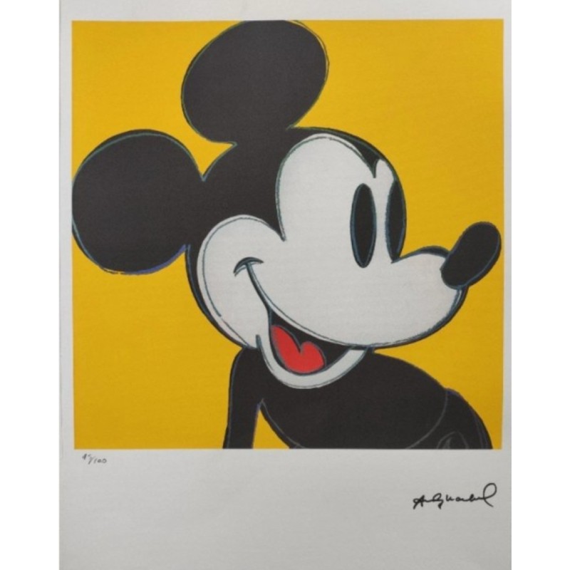 "Mickey Mouse" Lithograph by Andy Warhol (after) 