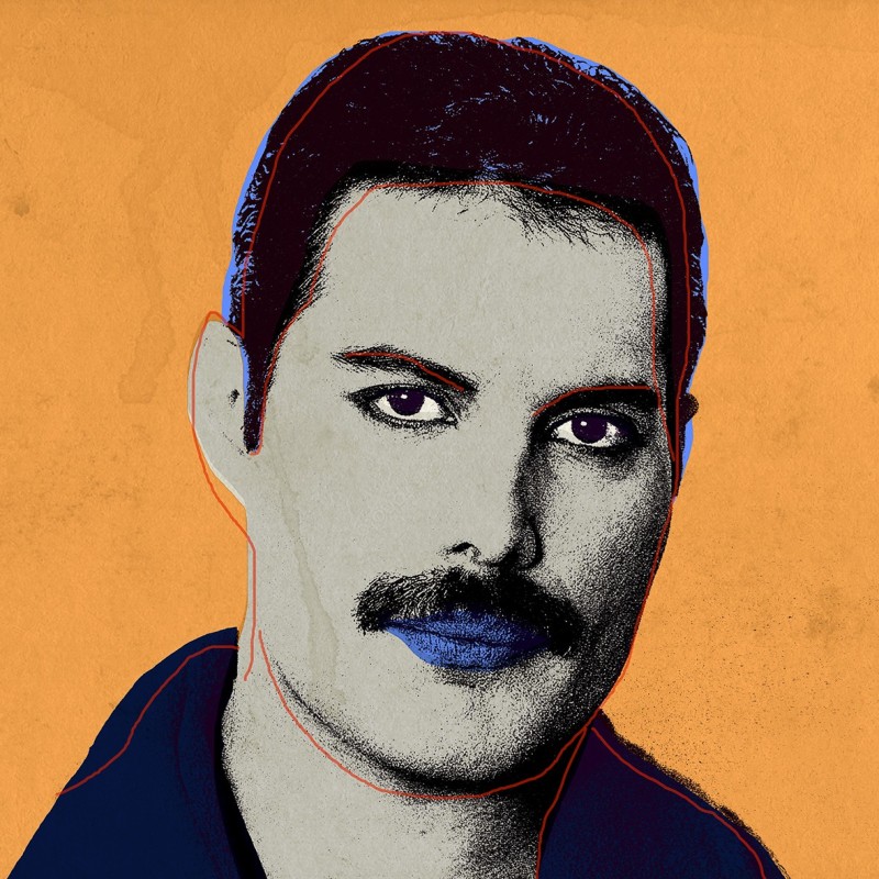 "Freddie Mercury" by Andrea Pisano - Icon Pop