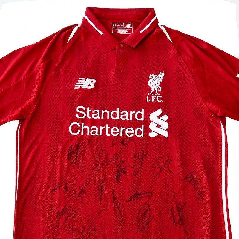 Liverpool FC 1st Team Signed Home Shirt