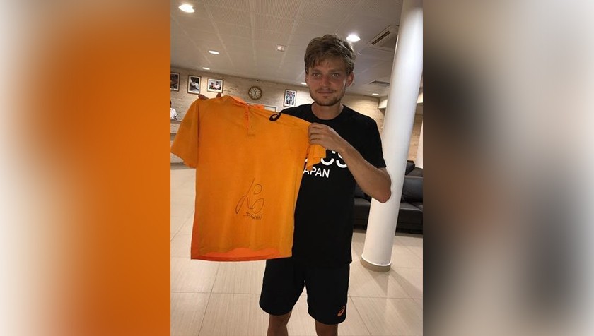 Shirt Worn by Goffin in Goffin vs Nadal, ATP Monte-Carlo 17 Signed