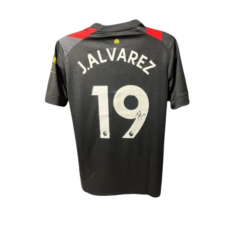 Julian Alvarez's Manchester City 2022/23 Signed Official Away Shirt 