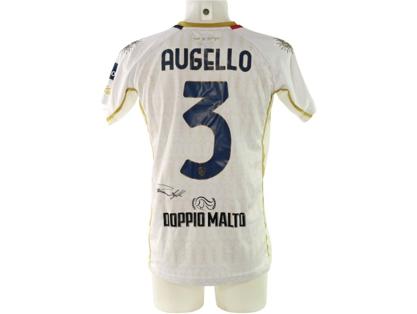 Augello's Venezia vs Cagliari Signed Unwashed Shirt, 2024