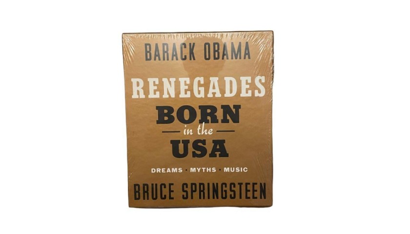 Barack Obama and Bruce Springsteen Signed 'Renegades: Born in the USA' Sealed Book 
