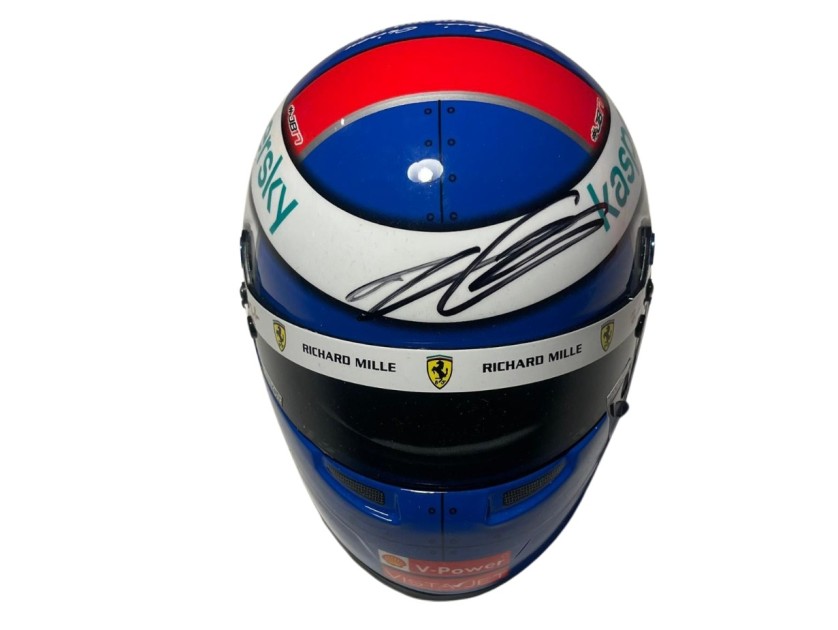 Charles Leclerc's Official Mini Helmet, Monaco 2021 - Signed with video evidence