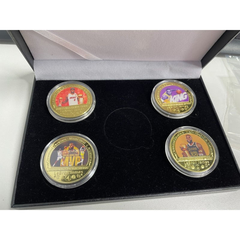 Lebron James Gold Plated Coins Box Set