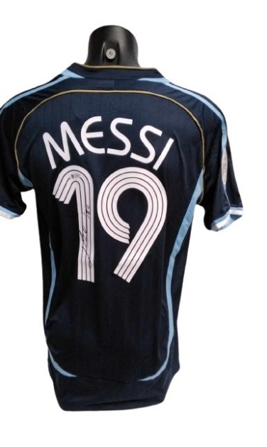 Messi Replica Argentina Signed Shirt, WC 2006