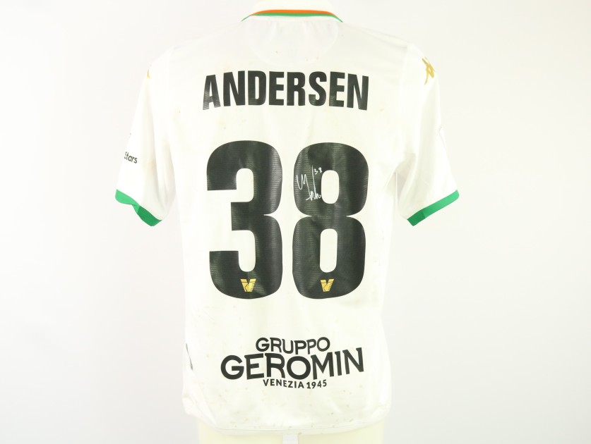 Andersen's Unwashed Signed Shirt, Lecco vs Venezia 2024