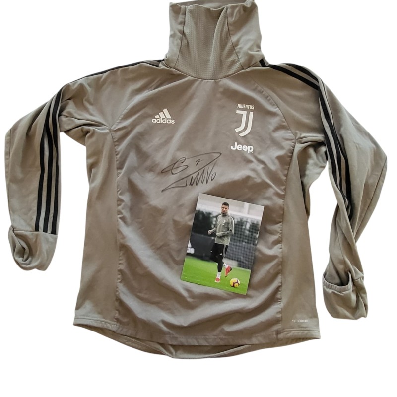 Cristiano Ronaldo's Juventus Signed Training Sweatshirt, 2018