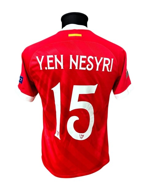 En-Nesyri's Sevilla Match-Issued Shirt, UCL 2020/21