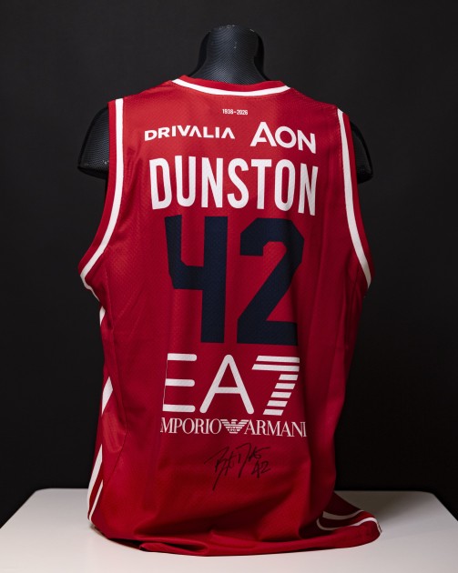 Bryant Dunston's Signed Issued Jersey, Olimpia Milano vs Guerri Napoli 2026