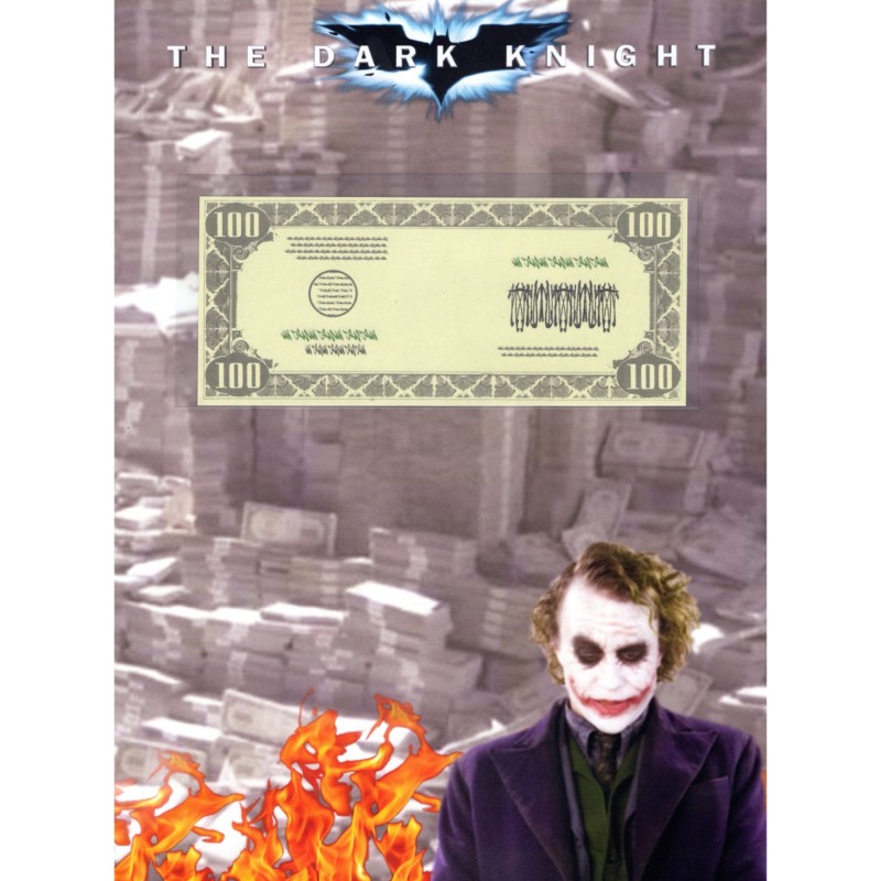 "The Dark Knight" - Original Screen-Used Banknote