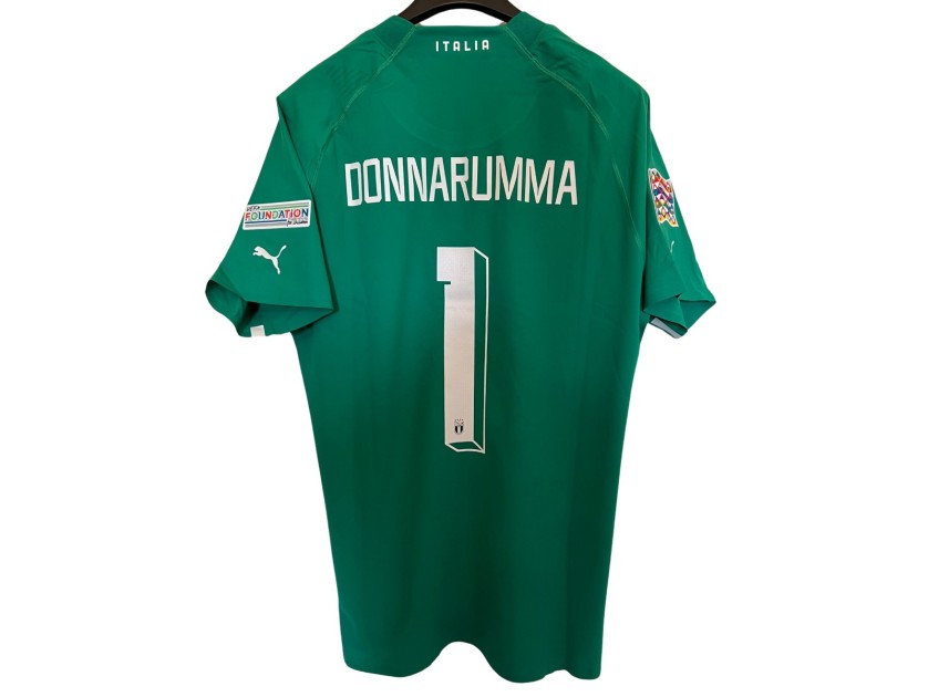 Donnarumma's Match-Issued Shirt, Italy vs Germany 2022