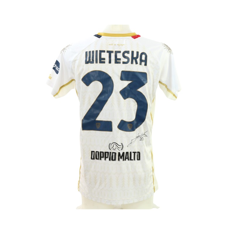 Wieteska's Signed Unwashed Shirt, Milan vs Cagliari 2025