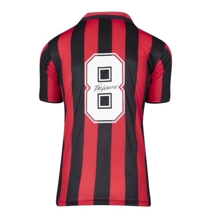 Frank Rijkaard's AC Milan Signed Retro Home Shirt