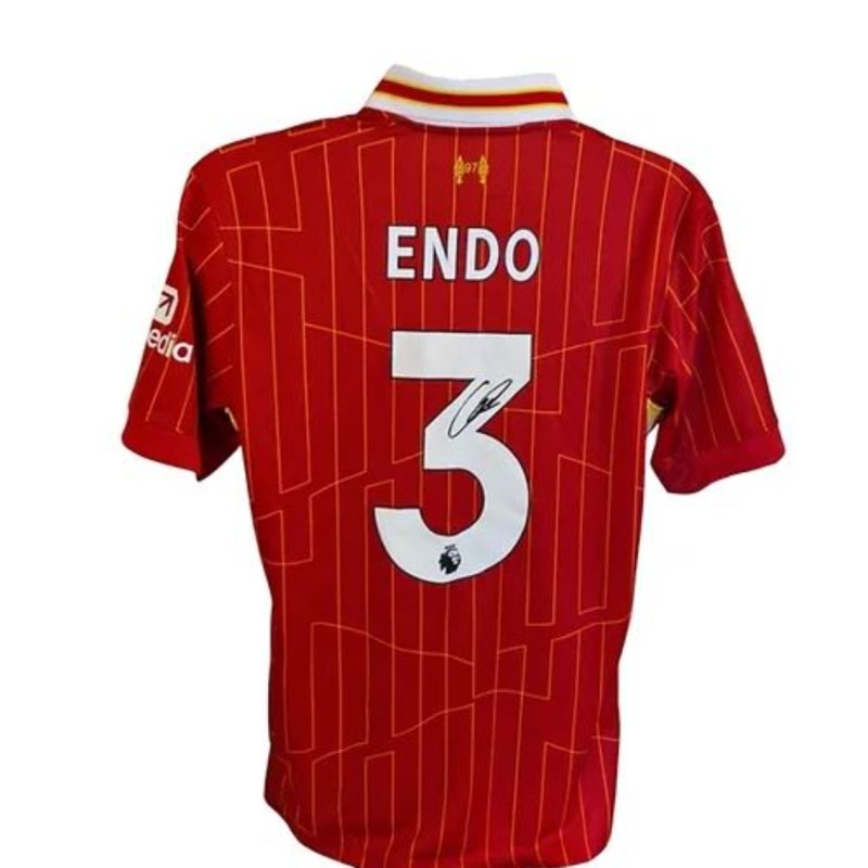 Maglia replica Wataru Endo Liverpool 2024/25 - Autografata