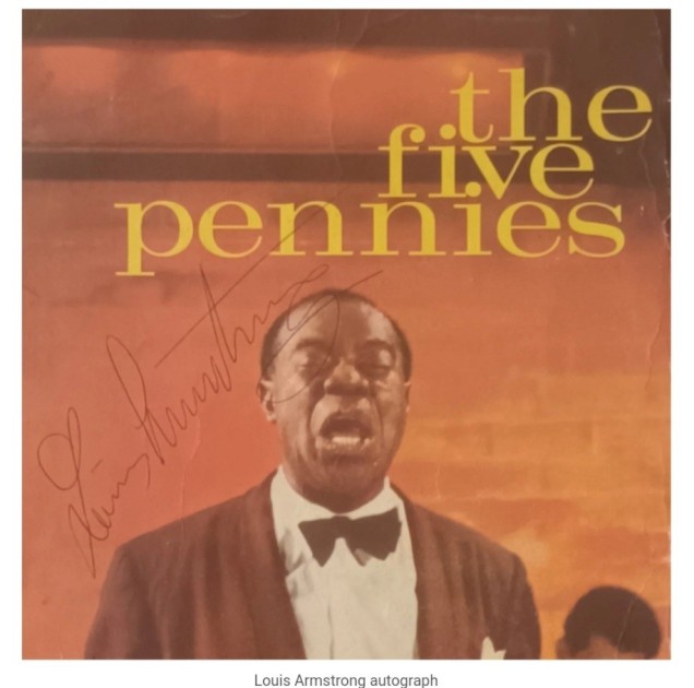 Louis Armstrong Signed Picture