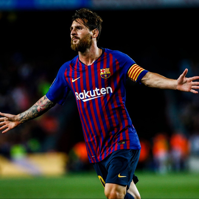 Maglia Messi Barcellona, preparata e autografata UCL 2018/19