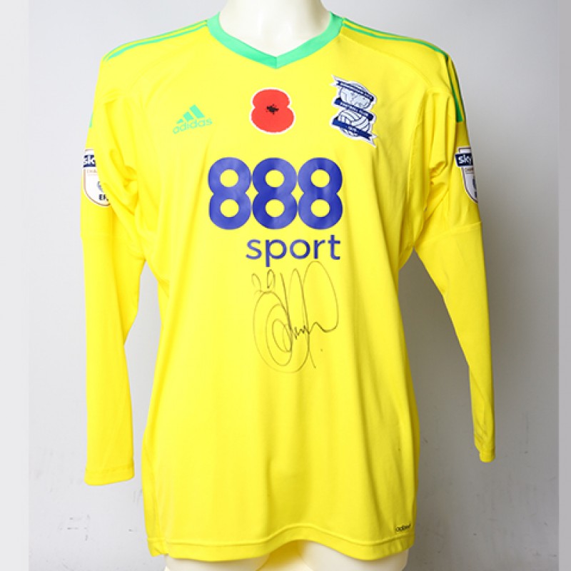 Poppy Shirt Signed by Birmingham City FC's Tomasz Kuszczak