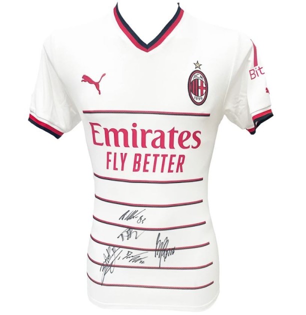 AC Milan Squad Multi Signed Away Shirt 