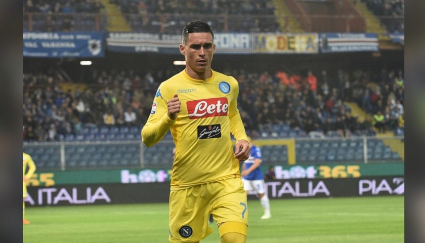 Callejon's Napoli Worn and Signed Shirt, 2017/18 