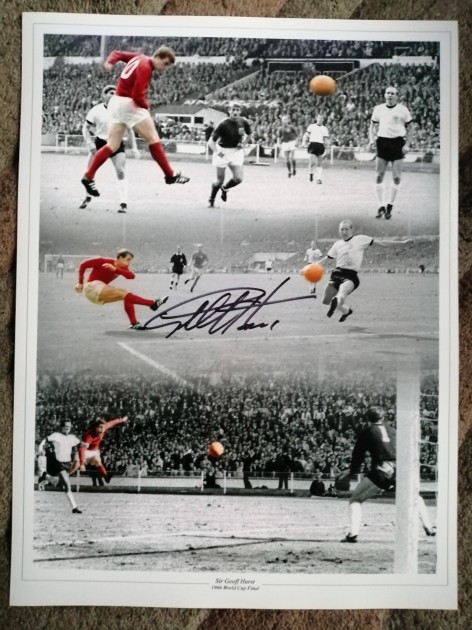 Geoff Hurst Signed Photo Montage