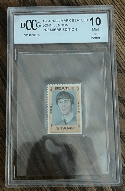 John Lennon 1964 The Beatles Hallmark Stamp