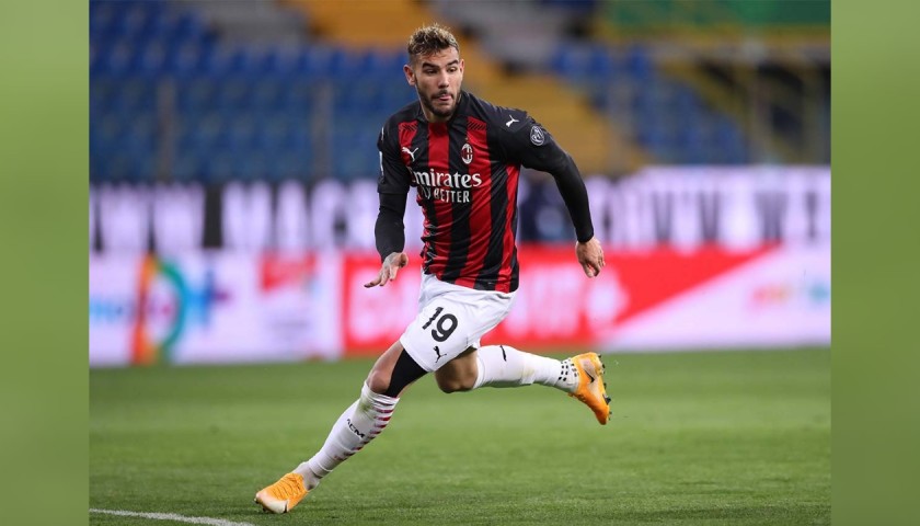 Theo Hernandez's Official Milan Signed Shirt, 2020/21