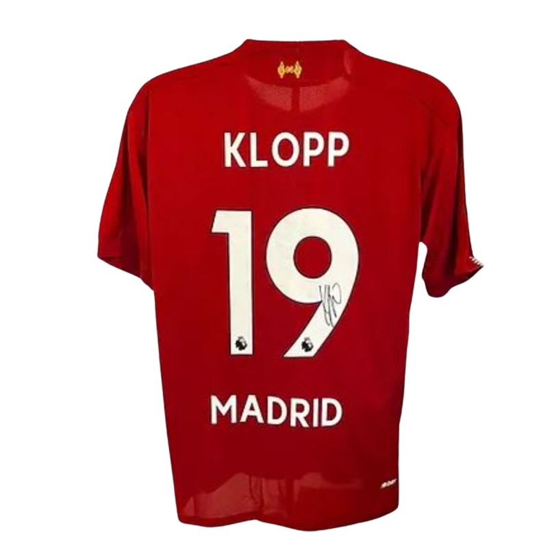 Jurgen Klopp's Liverpool 2019 Champions League Madrid Signed Replica Shirt 