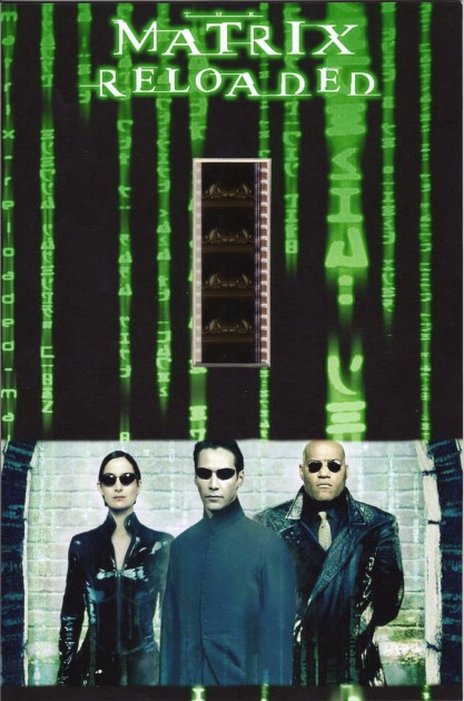 "Matrix Reloaded" Maxi Card with Original Frames of Film 