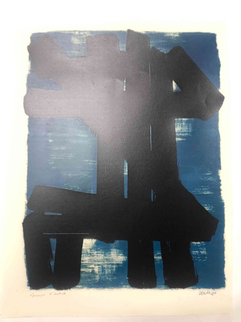 Original Lithography  artwork by Pierre Soulages