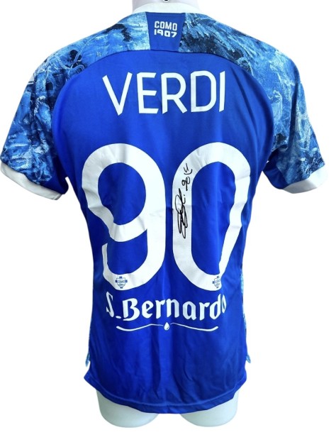 Verdi's Signed Match-Worn Shirt, Como vs Parma 2024