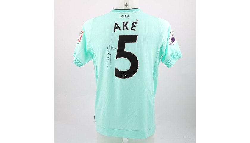 Ake's AFC Bournemouth Worn and Signed Poppy Shirt