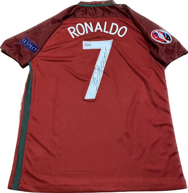 Cristiano Ronaldo's Portugal 2016 Signed Replica Shirt