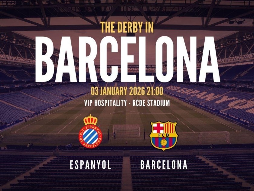 2 VIP Ticket for Espanyol VS FC Barcelona- 3rd January 2026