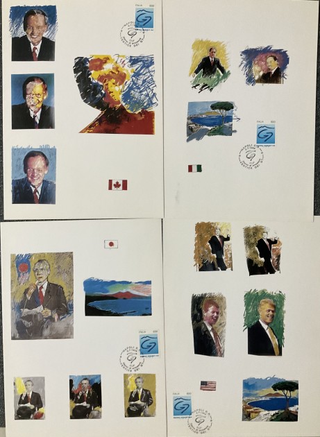 Mario Schifano Set of Lithographs, G7 Naples 1994