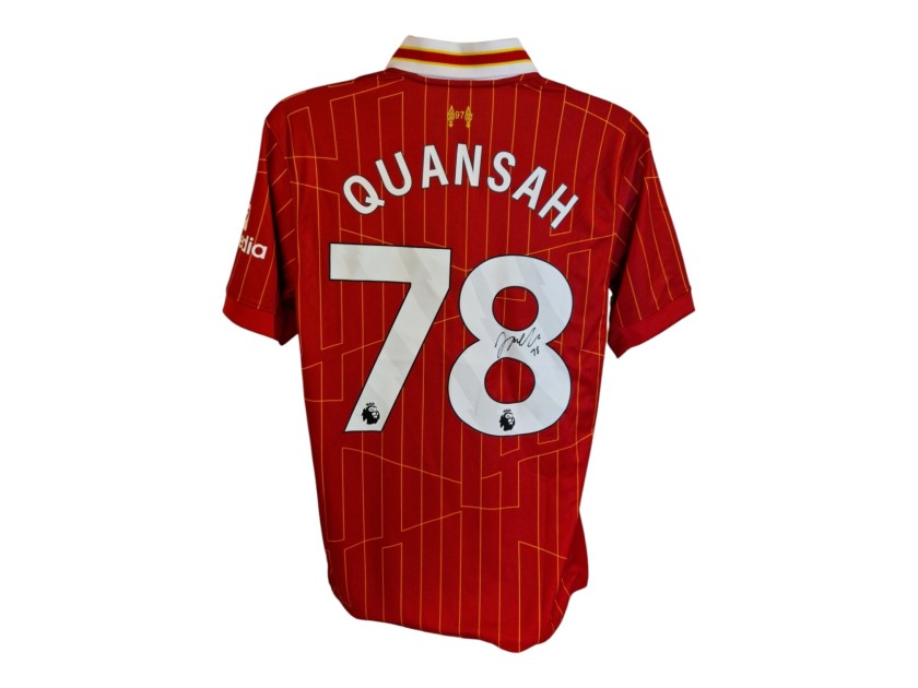 Jarell Quansah's Liverpool 2024/25 Signed Replica Shirt