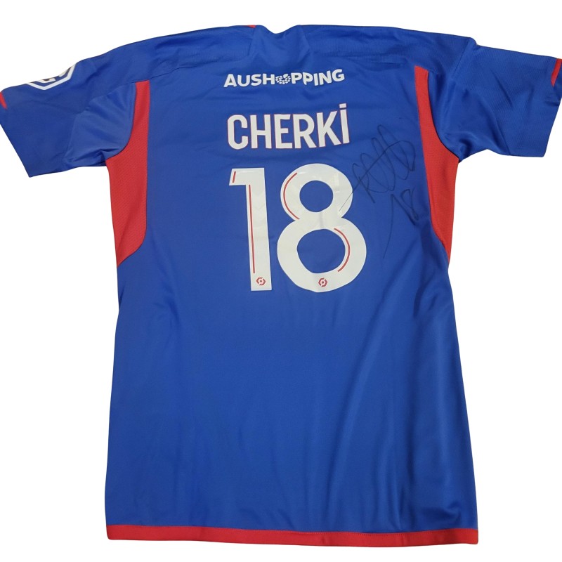 Rayan Cherki's Olympique Lyonnais Match Issued Signed Shirt Vs FC Nantes