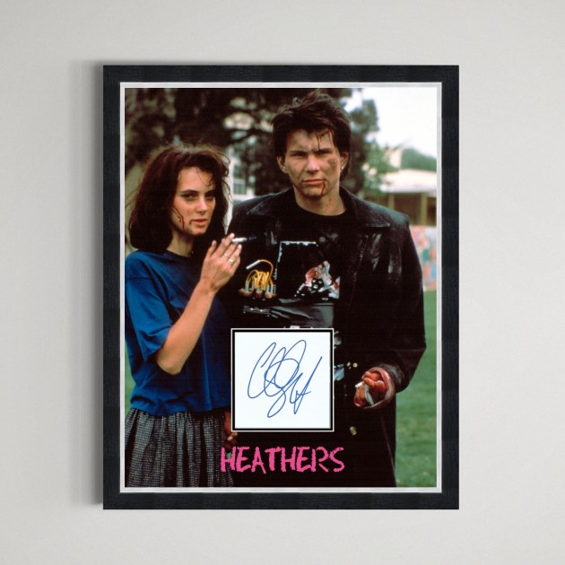 Display Heathers - Autografato da Christian Slater 