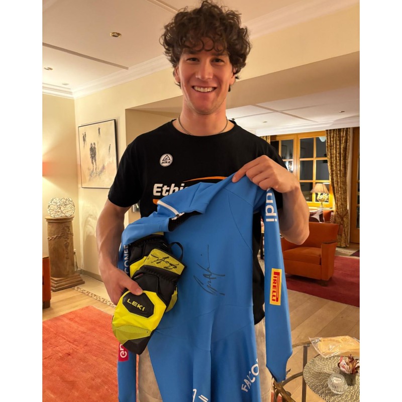Milano Cortina 2026 Olympics Gloves – Signed by Giovanni Franzoni