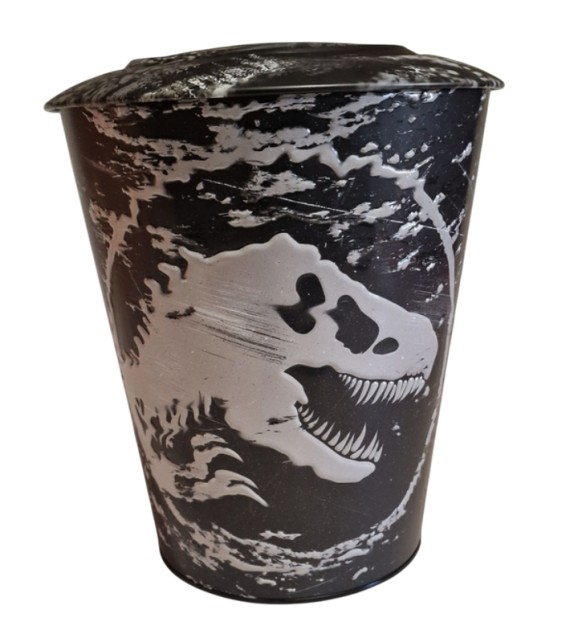 Jurassic World Rebirth – Metal Jumbo Popcorn Bucket Tin with Lid