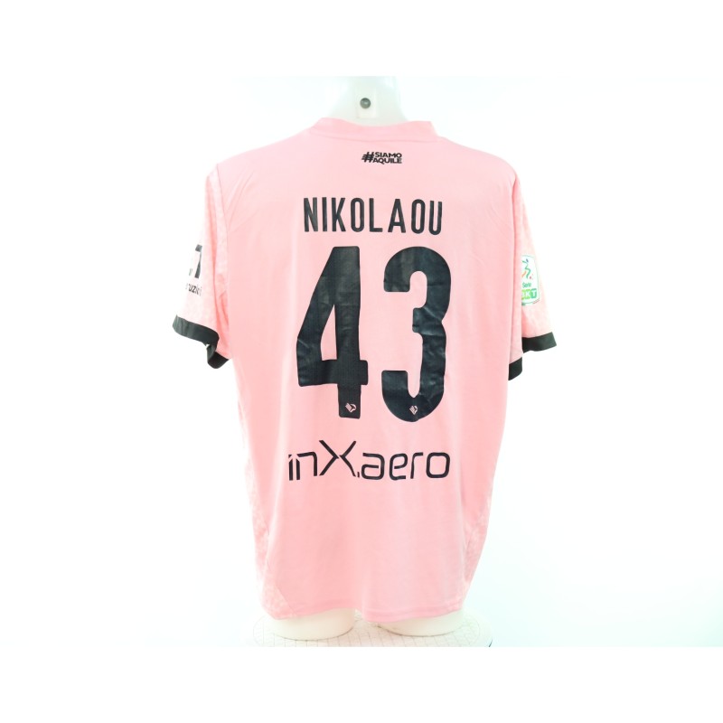 Nikolaou's Palermo vs Bari Unwashed Shirt, 2024