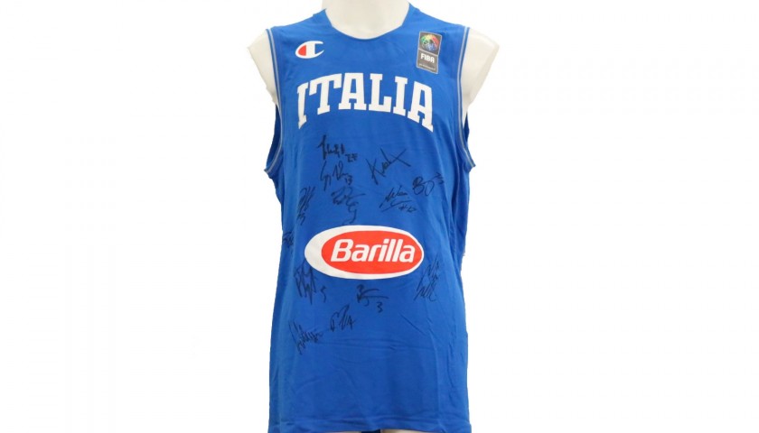 Official Italy Basketball Vest, 2016 - Signed by the Players