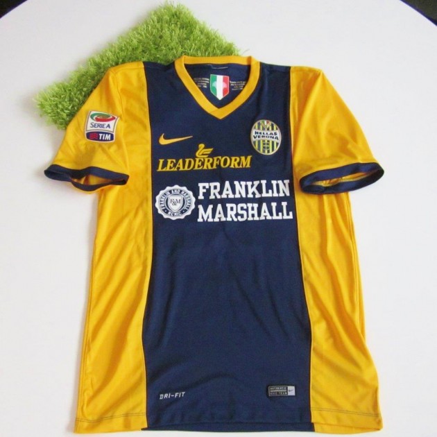 Marquez's Hellas Verona match issued shirt, Serie A 2014/2015